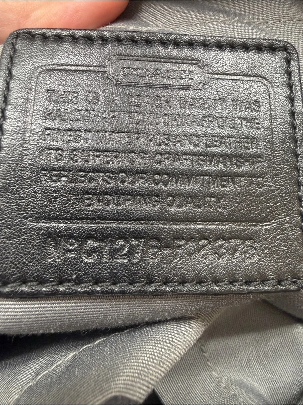 Coach Black and Gray Signature Tote with Removable Strap